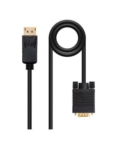 Nanocable Cable Conversor Displayport Macho A Vga Macho 2m - Negro