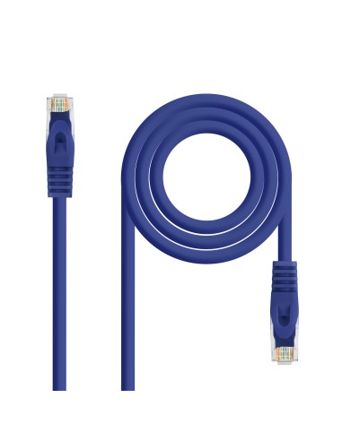 Nanocable Cable De Red Rj45 Lszh Cat.6a Utp Awg24 0.50m - Azul