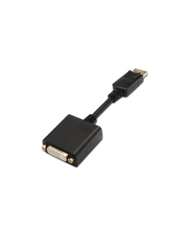 Aisens Conversor Displayport A Dvi Single Link - Dp/m-dvi/h - 15cm - Negro