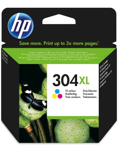 Tinta Original Hp 304 Xl Tricolor N9k07ae