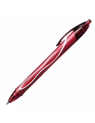 Boligrafo Bic Gelocity Quick Dry Retractil Tinta Gel Rojo Punta De 0,7 Mm -1u-