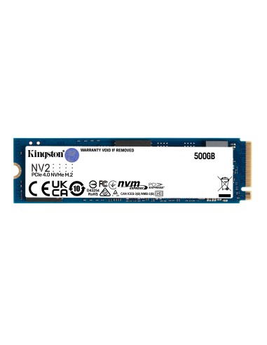 Disco Ssd Kingston Nv2 M.2 500gb Pcie G4x4 2280  Rw: 3500/2100mb/s, 160tbw Nvme