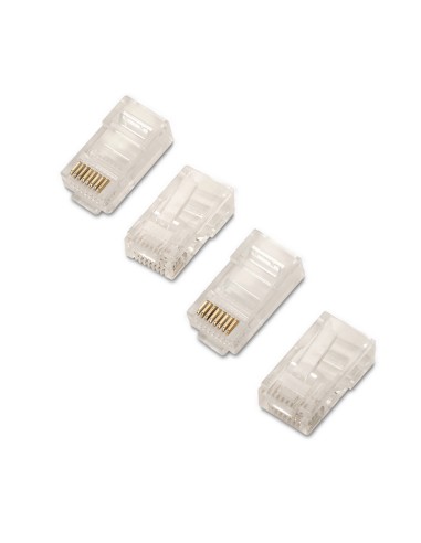 Aisens Pack De 100 Conectores Rj45 8 Hilos Cat.5e Awg24 - Transparente