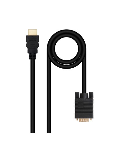 Nanocable Cable Conversor Hdmi A Vga, Hdmi/m-vga/m 1.8m - Negro