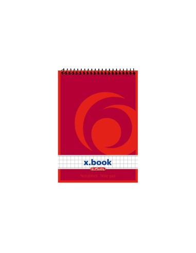 Libreta Espiral Herlitz A6 50 Hojas Cuadros