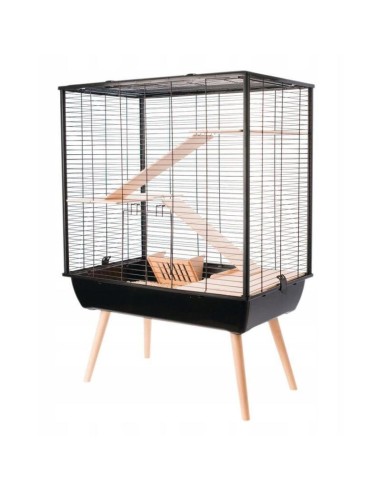 Jaula Zolux Cage Neo Cozy Grandes Roedores H80, Col. Negro