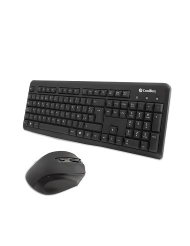 Kit Teclado + Raton Coolbox Inalambrico Negro Coo Ktr 02w