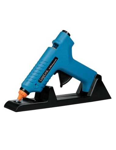 Logilink Wz0052 Pistola Y Lápiz De Silicona Caliente Pistola De Cola Termofusible Azul 80 W