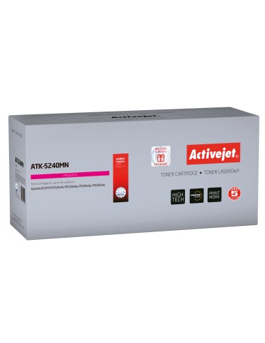 Tóner Activejet Atk-5240mn (reemplazo Para Kyocera Tk-5240m - Supreme - 3,000 Páginas - Magenta)