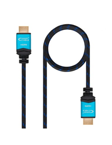 Nanocable Cable Hdmi V2.0 Macho A Hdmi V2.0 Macho 5m - 4k@60hz 18gbps - Alta Velocidad - Recubierto Nylon Trenzado -