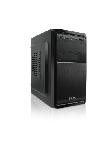 Tooq Caja Mini Torre Micro Atx - Fuente De Alimentacion 500w - 3x Hdd3,5 + 1x Sdd2,5 + 1x Hdd5.25 - Usb-2.0, Usb 3.0,