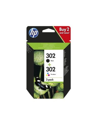 Tinta Original Hp 302 Multipack Negro Tricolor