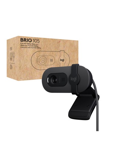 Webcam Logitech Brio 105 Full Cam Hd 1080p Webcam Graphite Usb 960-001592