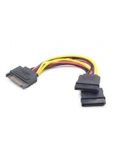 Gembird Cable Bifurcador Sata  A Doble Sata  M/h  0.15m Negro Cc-satam2f-01