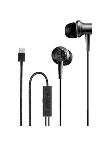 Auriculares Intrauditivos Xiaomi Earphones Tipo-c Con Micrófono Usb Tipo-c Negros