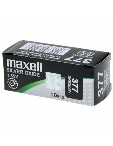 Maxell Caja 10u Micro Pilas Planas óxido De Plata 1,55v - Sr626sw 377