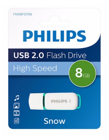 Pendrive Philips Usb-stick  8gb 2.0 Usb Snow Edition Green