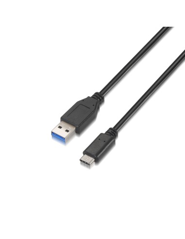 Aisens Cable Usb 3.1 Gen2 10gbps 3a - Tipo Usb-c/m-a Macho - 1m - Negro