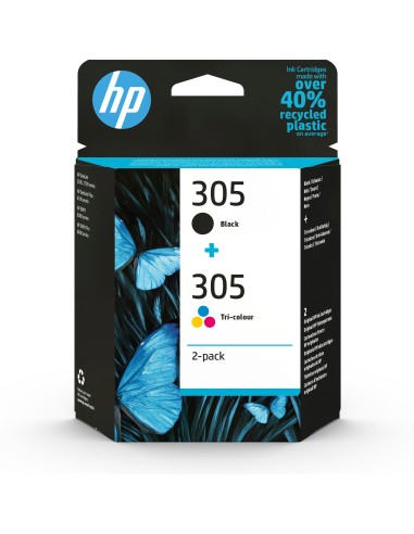 Cartucho De Tinta Original Hp 305 Multipack Negro Tricolor