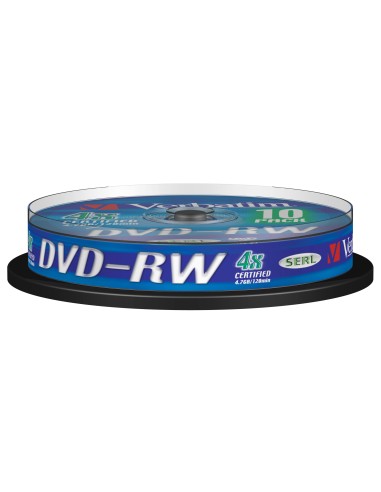 Verbatim Dvd-rw Regrabable 4x  4,70 Gb Tarrina 10 43552 (20)