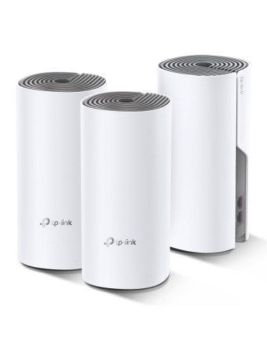 Tp-link Deco E4 Pack De 3 Puntos De Acceso Wifi Mesh Dual Band Ac1200/2xpuertos 100/10 Mbps