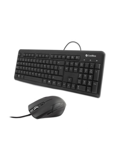 Teclado Español + Ratón Coolbox Usb Negro Coo Ktr 01u