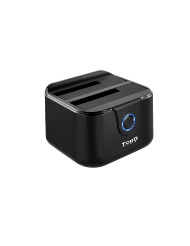 Tooq Docking Station Usb 3.0 - Hdd/ssd 2.5", 3.5" Sata I,ii,iii - Boton De Clonacion - Copia De Seguridad - Negro