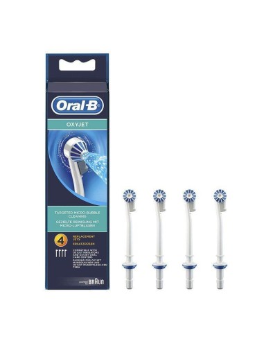 Pack 4 Cabezales De Recambio Originales Oral-b Para Irrigador Oxyjet