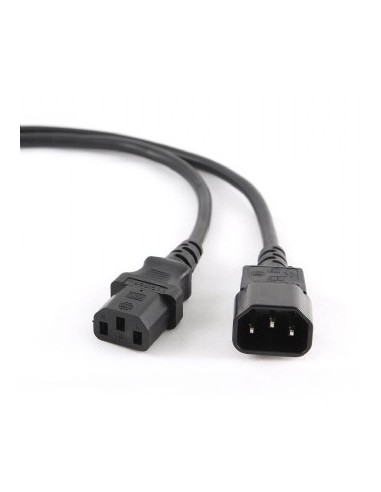 Gembird Cable De Alimentacion C13 A C14 Chuco M/h (alargo) 1.8m Negro