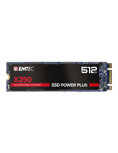 Disco Ssd Emtec M.2 512 Gb X250 Serial Ata Iii 3d Nand