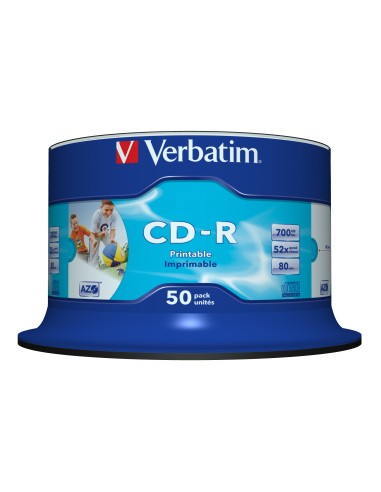 Verbatim Cd-r 50 Unidades 700mb 54x Imprimible 43438