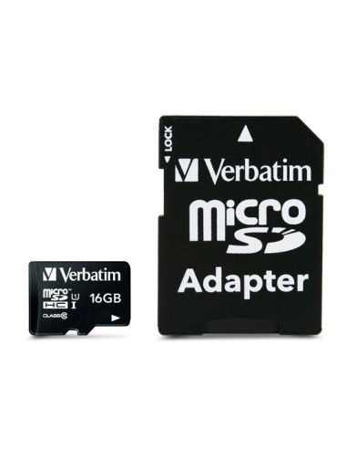 Verbatim micro Sd 16gb Class 10 Con Adaptador Sd 44082