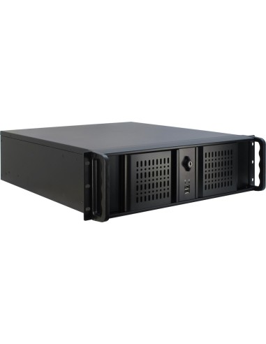 Inter-tech Caja Rack 19 '' Ipc 3u 3u-3098-s 3u-rack, Negro, Sin Fuente, 2xusb2.0