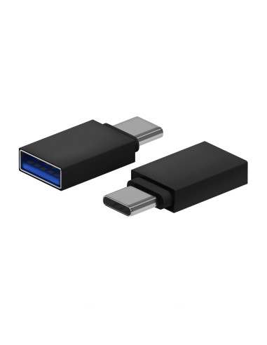 Aisens Mini Adaptador Aluminio Usb 3.2 Gen1 3a - Tipo Usb-c/m-a/h - Negro