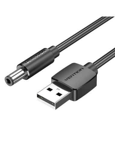 Cable Alimentación Vention Ceybd Usb-a Macho Dc 5.5mm Macho 50cm Negro