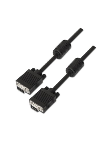 Aisens Cable Svga Con Ferrita - Hdb15/macho-hdb15/macho - 3m - Negro