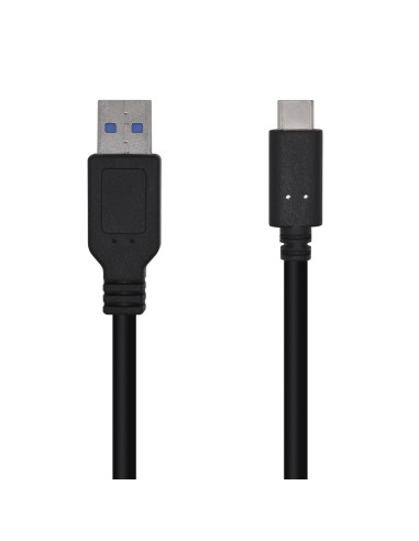 Aisens Cable Usb 3.1 Gen2 10gbps 3a - Tipo Usb-c/m-a Macho - 1.50m - Negro