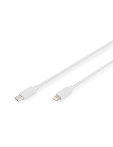 Cable Digitus Tipo C A Lightning Mfi C94 2m Filling+al+b Jacket Pvc Blanco Od 3.5mm