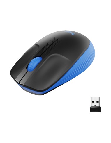 Logitech Ratón Inalámbrico M190 Azul 910-005907