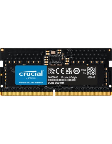 Memoria Crucial So-dimm 8 Gb Ddr5-5600 (1x 8 Gb), Ct8g56c46s5