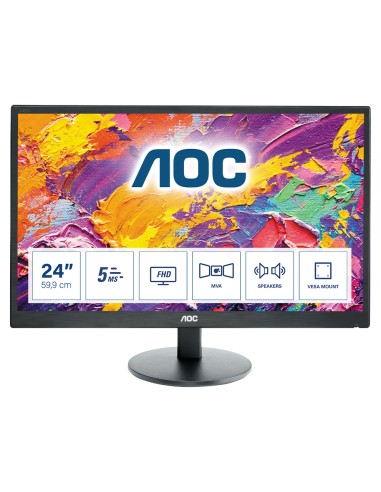 Monitor Aoc M2470swh 23.6' Full Hd Multimedia Negro