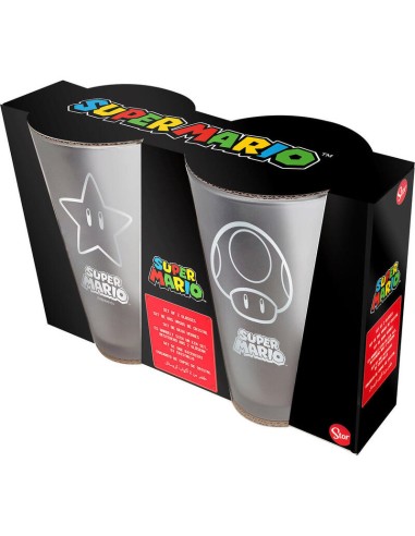 Set 2 Vasos Casual Mario Bross 490ml