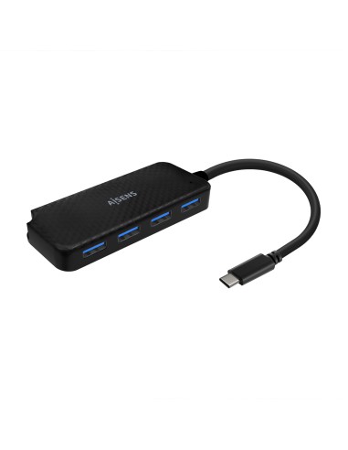 Aisens Hub Usb 3.1 Usb-c - Usb-c/m-4xtipo A/h - 15cm - Color Negro