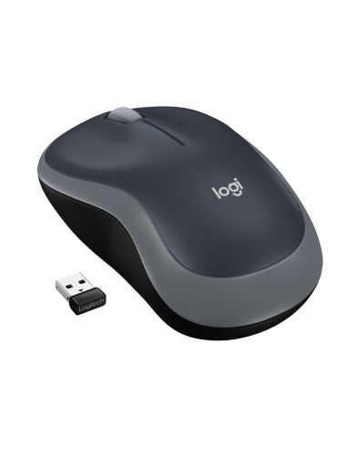 Logitech Raton M185 Optico Inalambrico Gris 910-002235