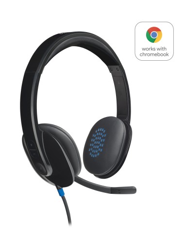 Logitech Auriculares + Micro H540 Negro