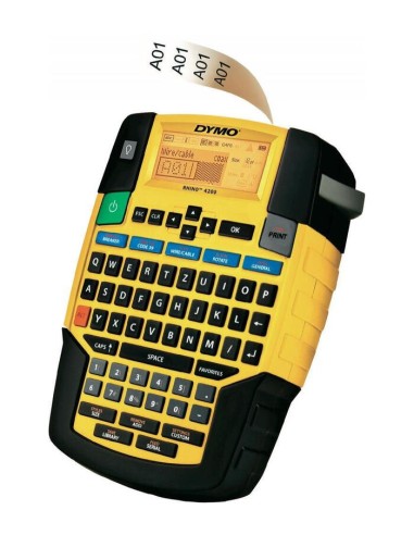 Dymo Rhino 4200 Impresora Etiquetas Térmica, Negro, Amarillo, Lcd, Qwertz, 1,9 Cm, Code 128 (a/b/c),code 39