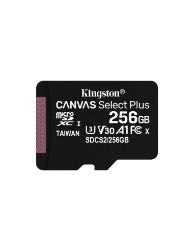 Micro Sd Kingston Canvas Select Plus Microsdxc 256gb Uhs-i V30 Clase 10 Sdcs2/256gb