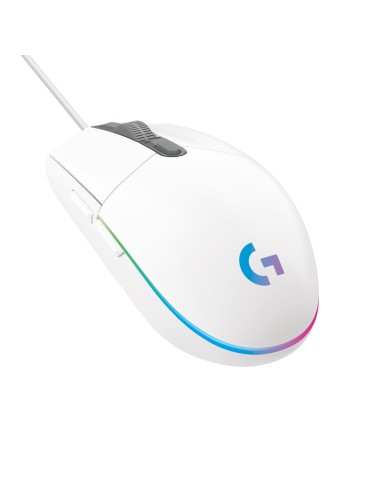 Logitech G G203 Lightsync Ratón Gaming Blanco 8000 Dpi Usb 910-005797