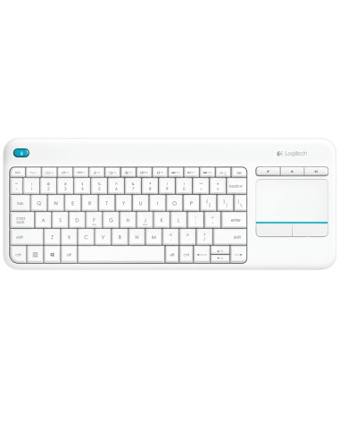 Teclado Español Logitech K400 Plus Tv Rf Inalámbrico Qwerty Blanco