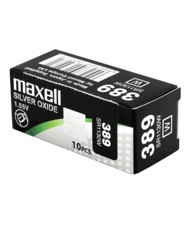 Maxell Micro Pilas Planas óxido De Plata 1,55v - Sr1130w 389 Caja De 10 Unidades